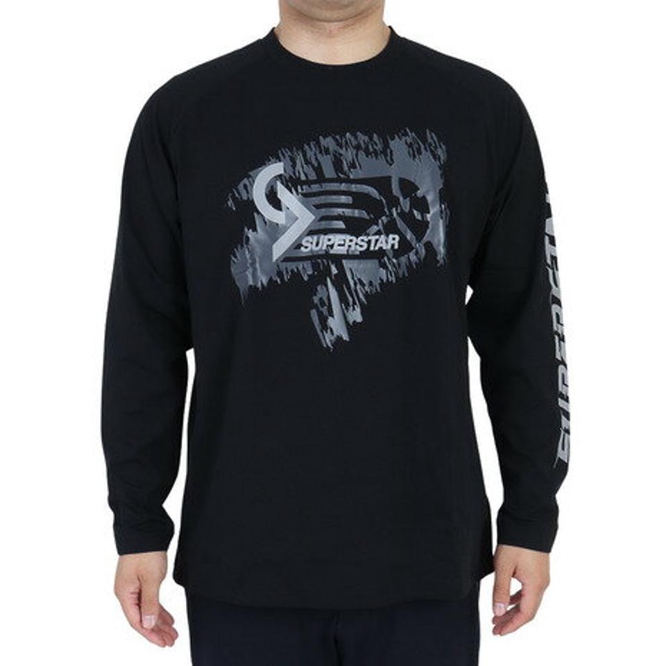 【10%OFFクーポン 11/3まで】ミズノ(MIZUNO) バスケットボールウェア ロンT SUPERSTAR 長袖Tシャツ 32JAS26609 (メンズ)