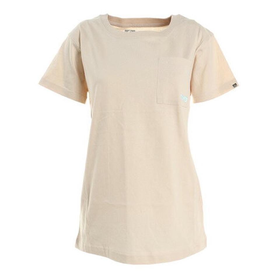 リーフ(REEF)(レディース)Tシャツ レディース 半袖 刺繍 ポケットTシャツ RF21SS7002SS-BE/GN