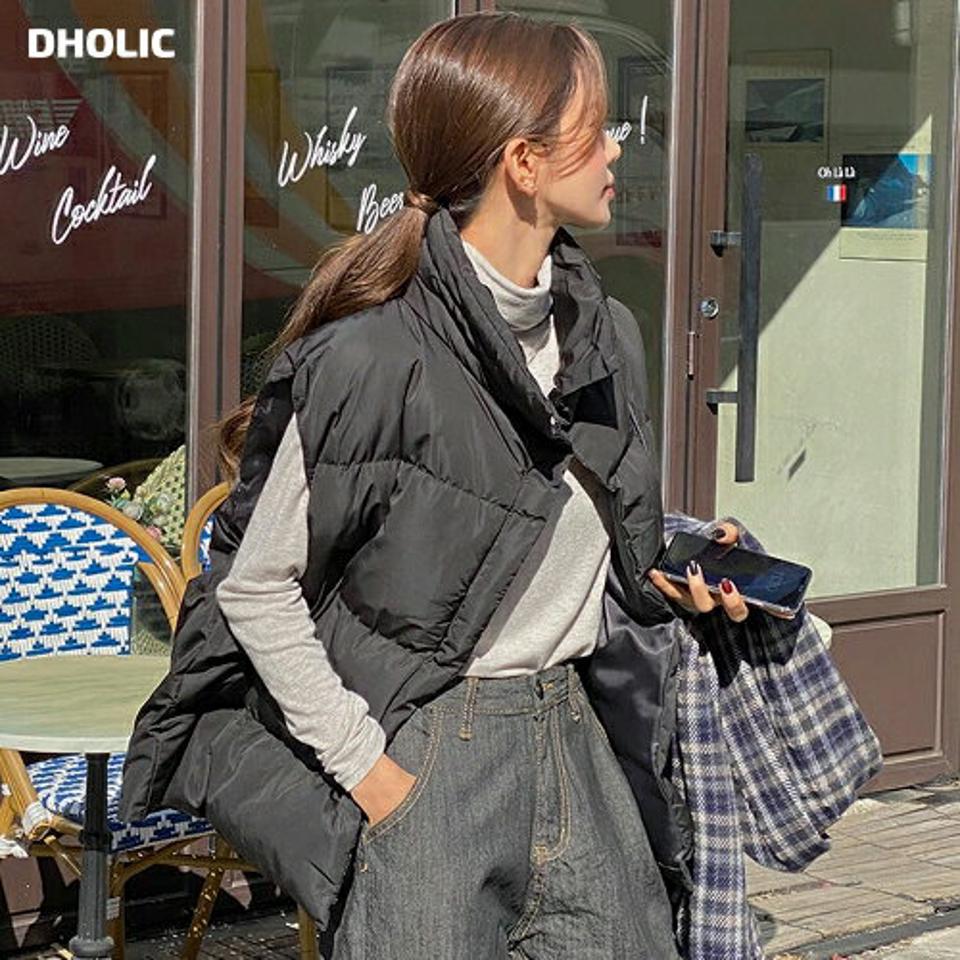 【10%OFF】ウェルロンハイネックベスト・t00179 レディース 【jk】ベスト アウター レイヤード 中綿 ハイネック ボリューム ゆったり カジュアル 単色 無地 シンプル 冬 人気 韓国ファッション 旬セール