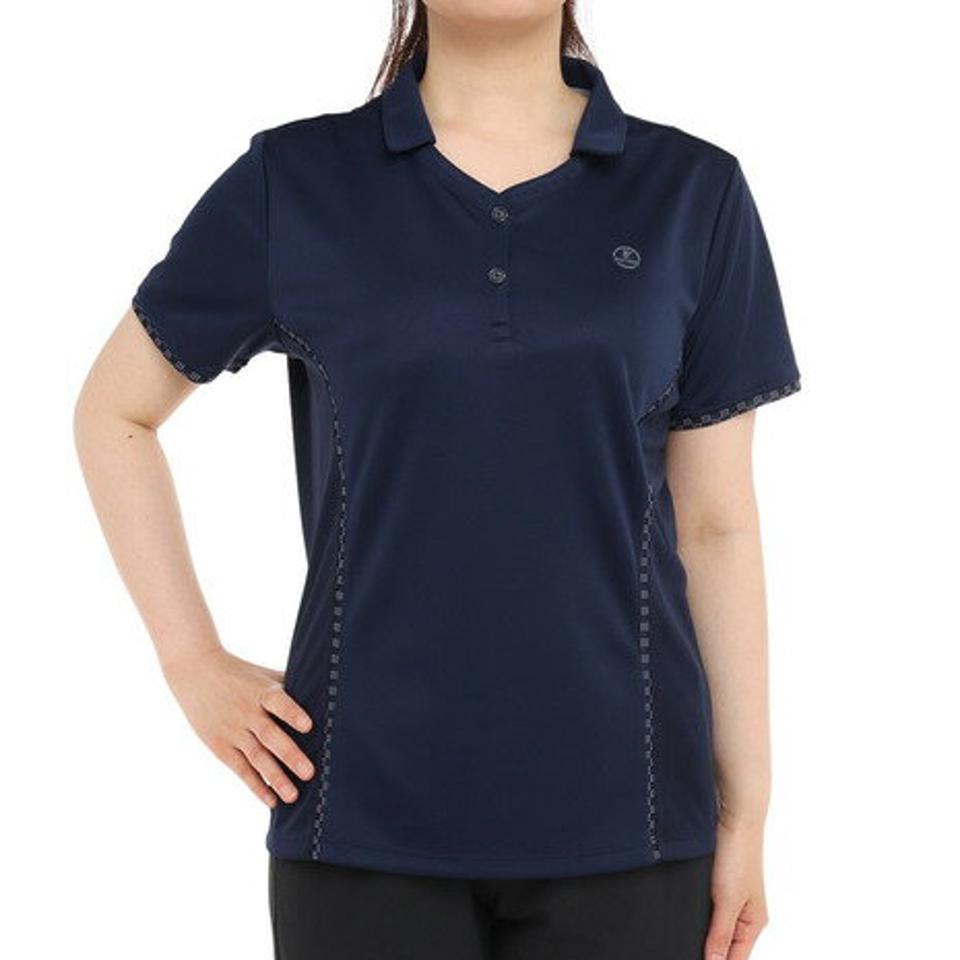 ウィッテム（HUITIEME）（レディース）テニス ドライプラス ドット ポロシャツ HU20FLS733062NVY