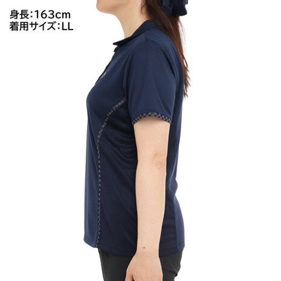 ウィッテム（HUITIEME）（レディース）テニス ドライプラス ドット ポロシャツ HU20FLS733062NVY