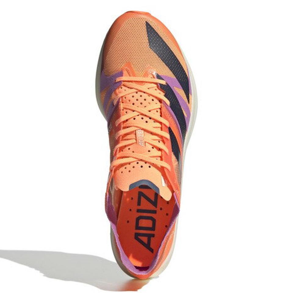 アディダス（adidas）（メンズ）ランニングシューズ アディゼロ タクミ セン 8 オレンジ GX6668 スニーカー 厚底 プレート ジョギング 軽量 駅伝 部活 レース