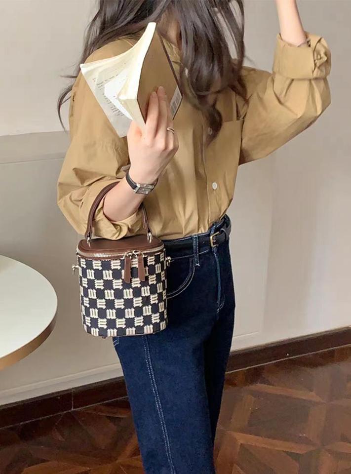 2Wayモノグラム柄ショルダーバニティバッグ