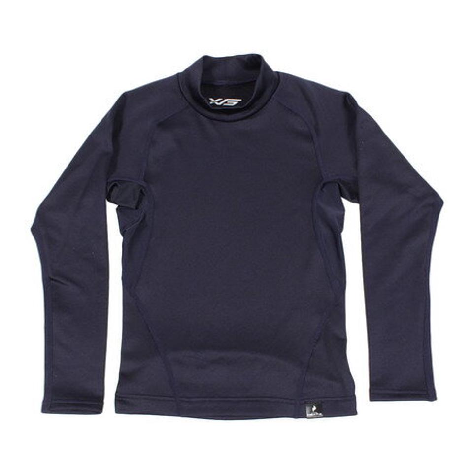 エックスティーエス（XTS） サッカー ジュニア インナー ストレッチハイネックシャツインナーシャツ 長袖 742G8ES9689 ネイビー フットサル 防寒 （キッズ）