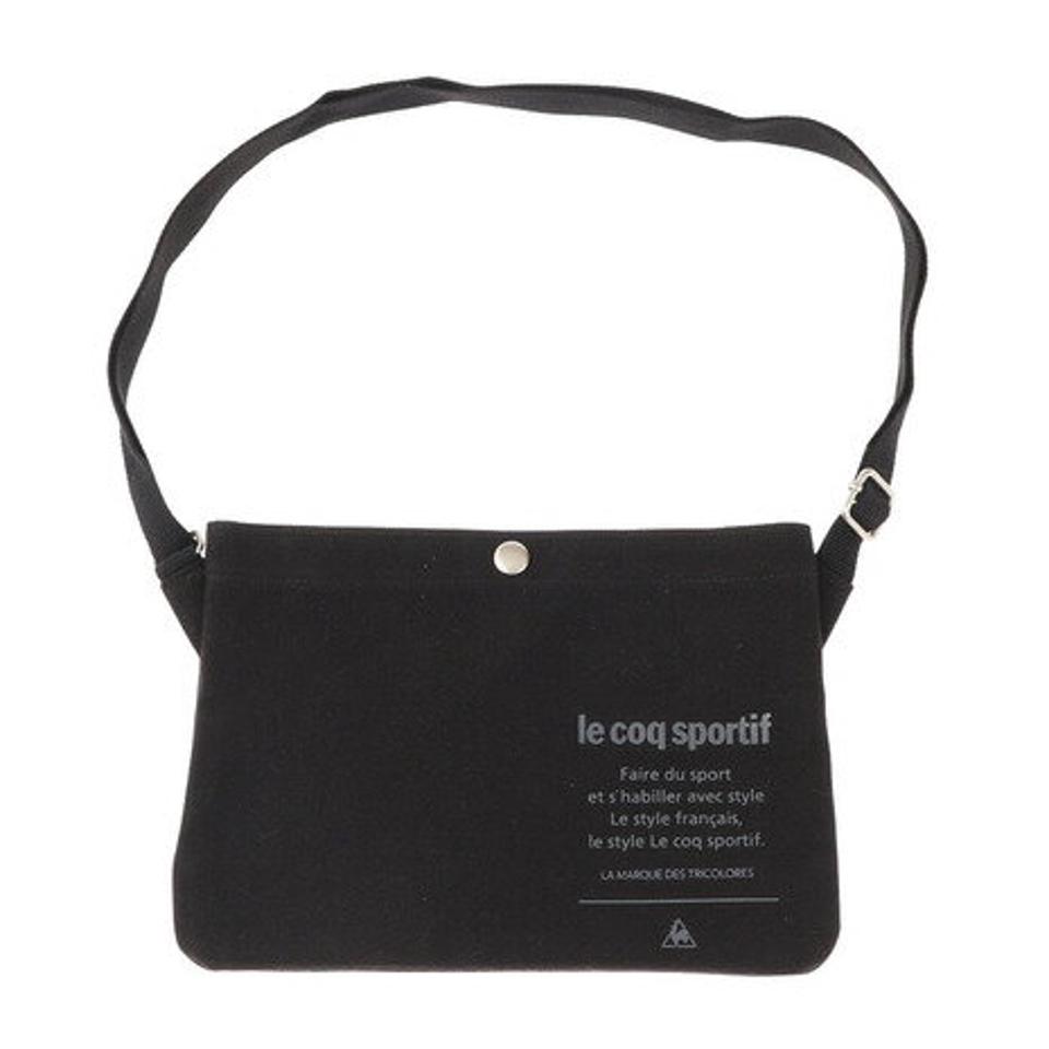 ルコック スポルティフ（Lecoq Sportif） キャンバスサコッシュ QMAPJA26 BLK （メンズ、レディース）