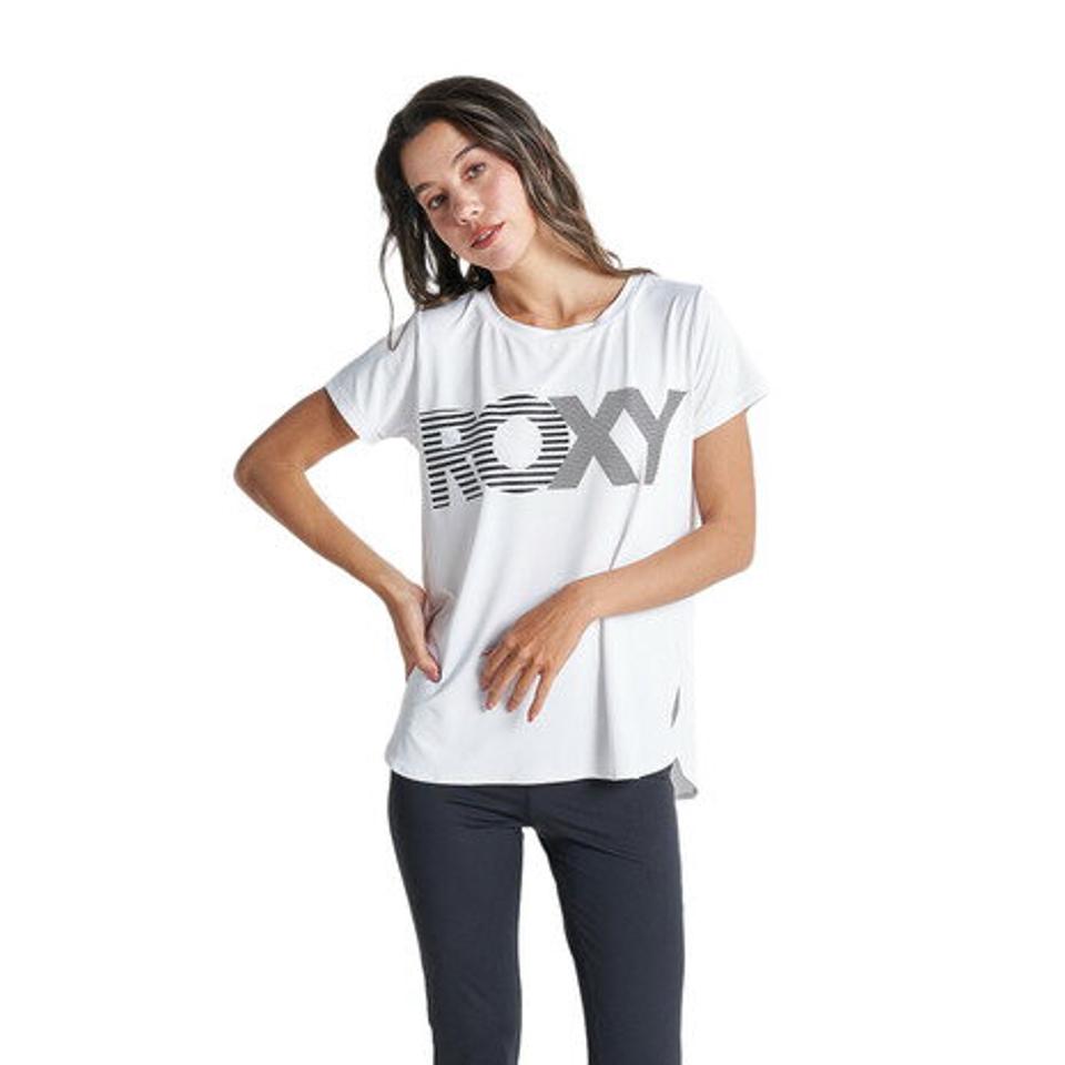 ロキシー(ROXY)(レディース)水陸両用 速乾 UVカット Tシャツ AGAIN & AGAIN 22FWRST224538WHT