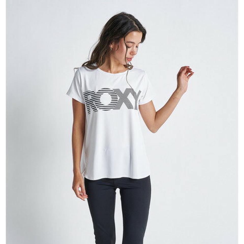 ロキシー(ROXY)(レディース)水陸両用 速乾 UVカット Tシャツ AGAIN & AGAIN 22FWRST224538WHT