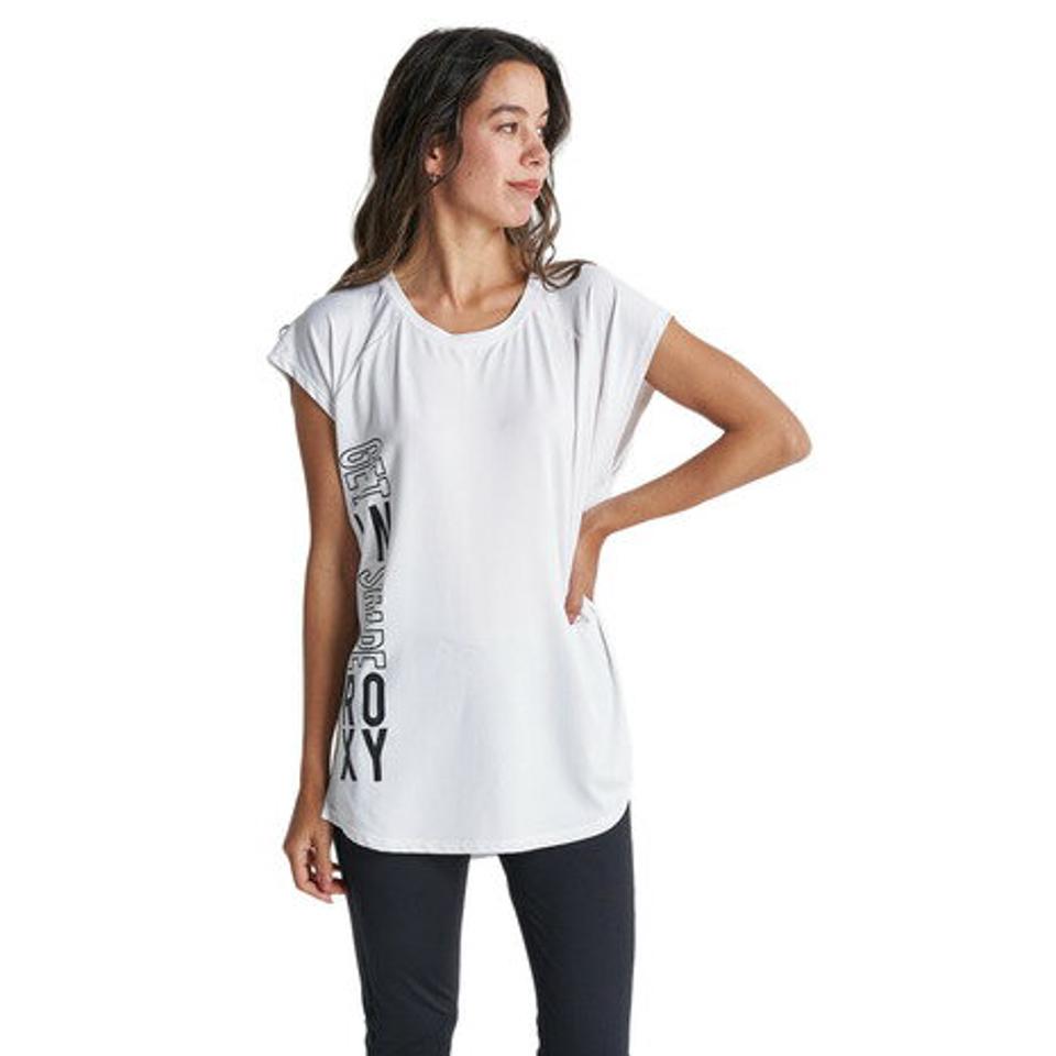 ロキシー(ROXY)(レディース)水陸両用 速乾 UVカット Tシャツ FUN 22FWRST224536WHT