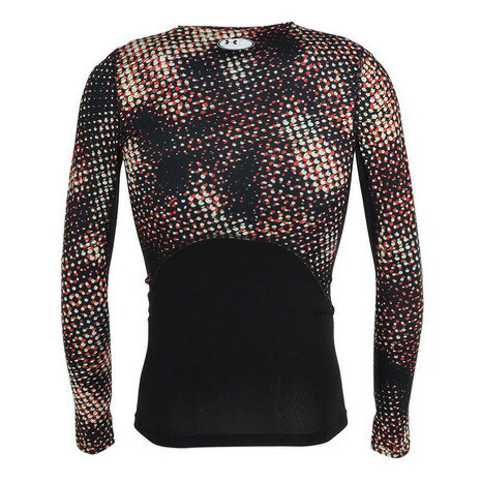 アンダーアーマー(UNDER ARMOUR)(メンズ)着圧 長袖 ヒートギア(夏向け) ロングスリーブ プリント シャツ 1375540 002