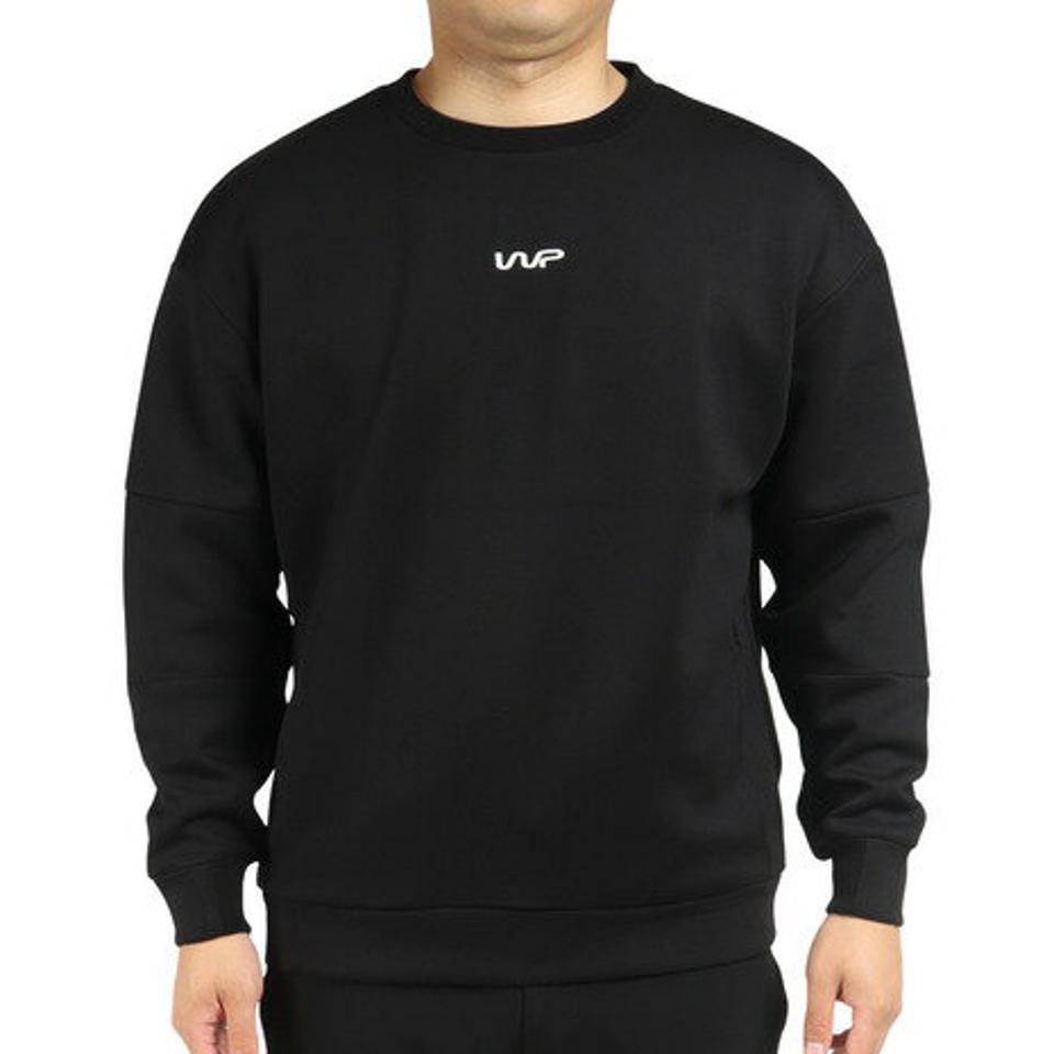 【スポーツデー エントリーでP5倍!4/3 9:59迄】ザ・ワープ・バイ・エネーレ(The Warp By Ennerre)(メンズ)SPACER KNIT プルオーバー WB3NJN08 BLK