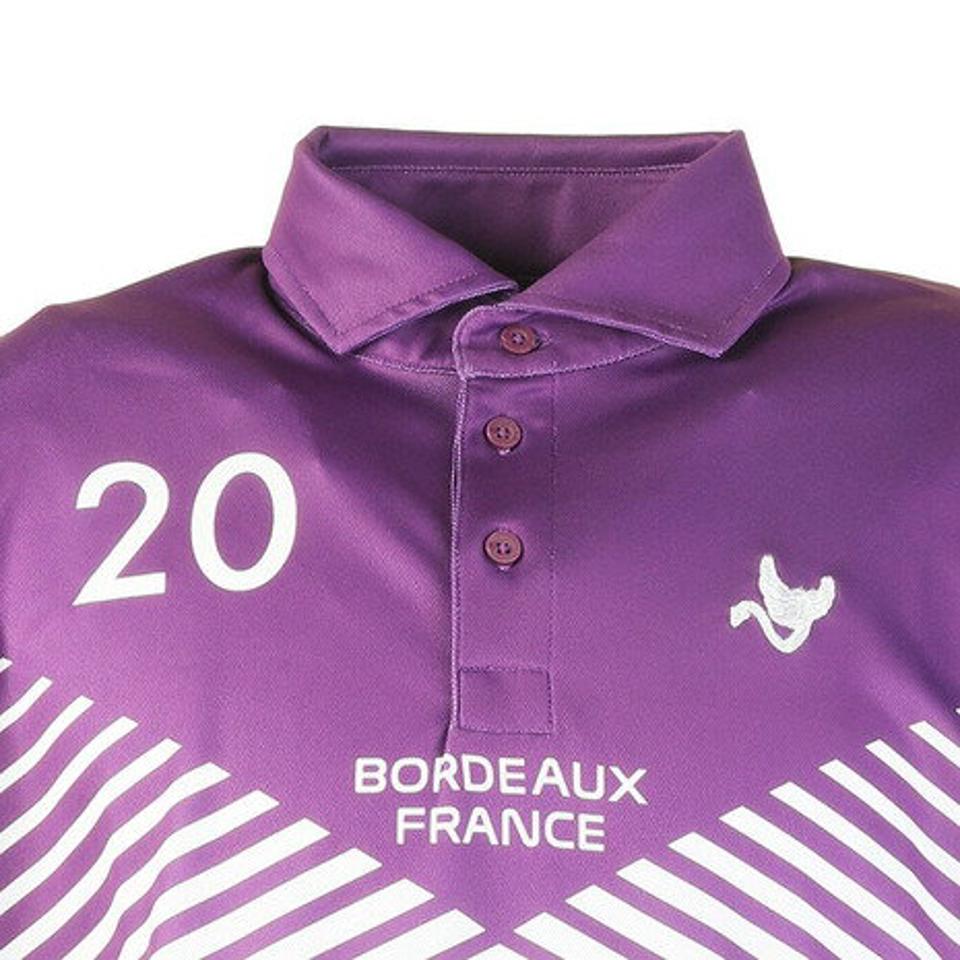 クランク(CLUNK)(メンズ)ゴルフウエア 吸汗 速乾 消臭 UV UPF50+ ポロシャツ メンズ 秋冬 ロングポロシャツ CL5JTG09 WHT