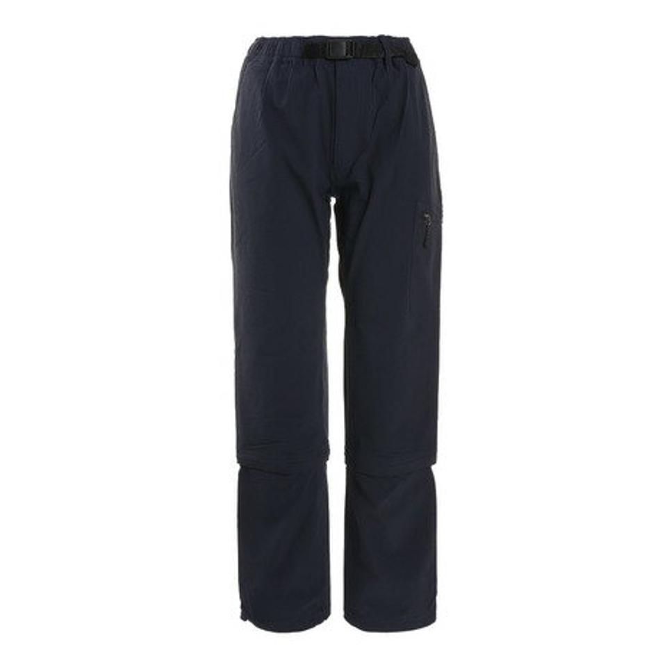 ホールアース(Whole Earth)(レディース)パンツ ボトムス コンバーチブルパンツ WE2HHD17 NVY ネイビー ウエスト調節 丈調節 ストレッチ