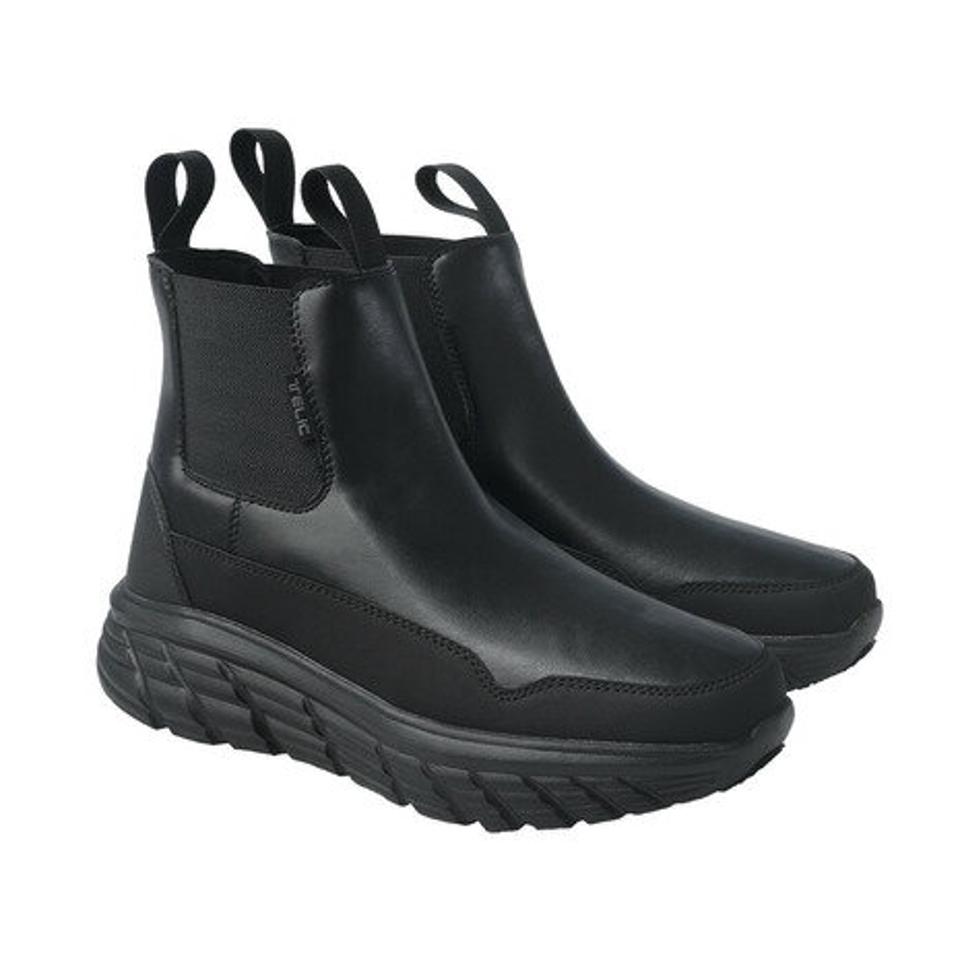 テリック（TELIC）（メンズ、レディース）ショートブーツ 黒 ブラック ALL ROADS-SG TL-006 カジュアルシューズ サイドゴア 厚底 防水 防滑