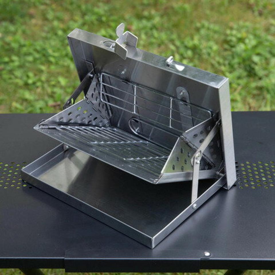 ホールアース(Whole Earth) ラップトップ グリル WE2KDF02 SLR 収納ケース付 卓上 折りたたみ コンパクト コンロ