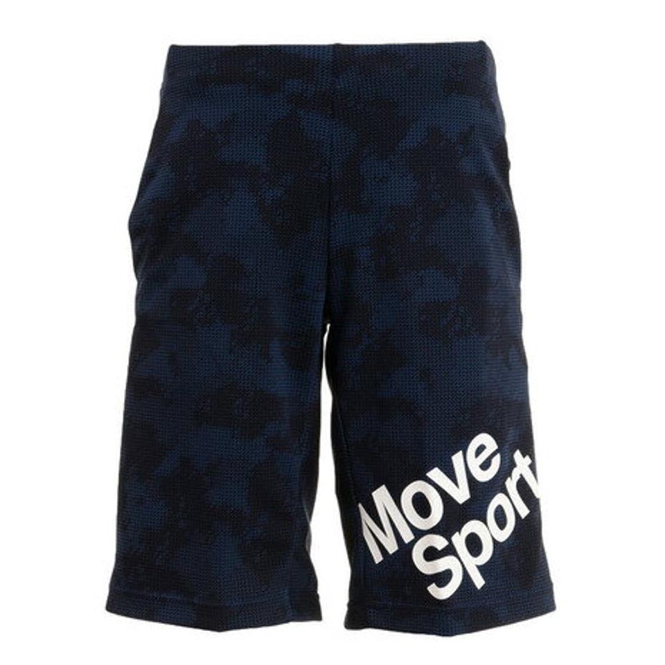 デサント(DESCENTE) S.F.TECH グラフィックスウェット ハーフパンツ DMMTJG22 NV (メンズ)