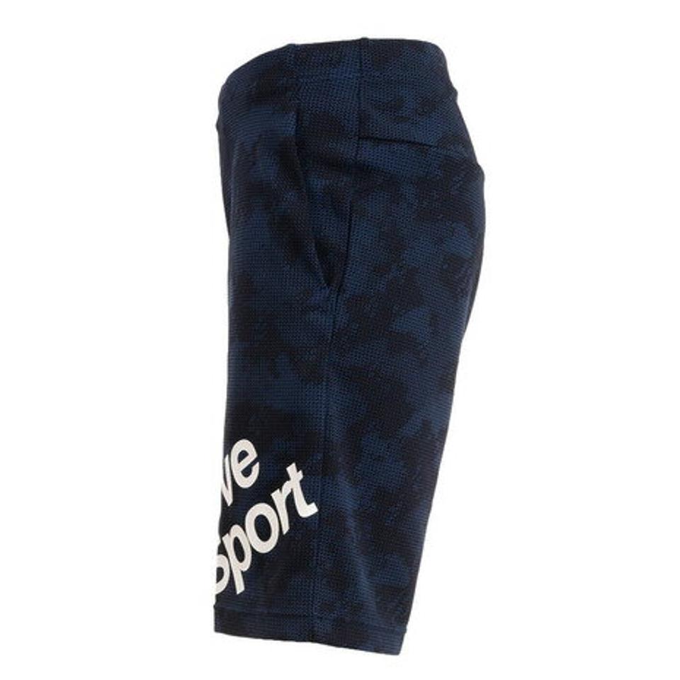 デサント(DESCENTE) S.F.TECH グラフィックスウェット ハーフパンツ DMMTJG22 NV (メンズ)