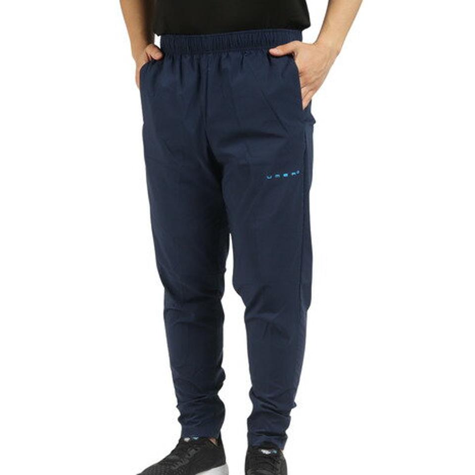 アンブロ(UMBRO)(メンズ)サッカーウェア ラインドクロスパンツ 耐久撥水 防風 ストレッチ UUUUJG31 NVY