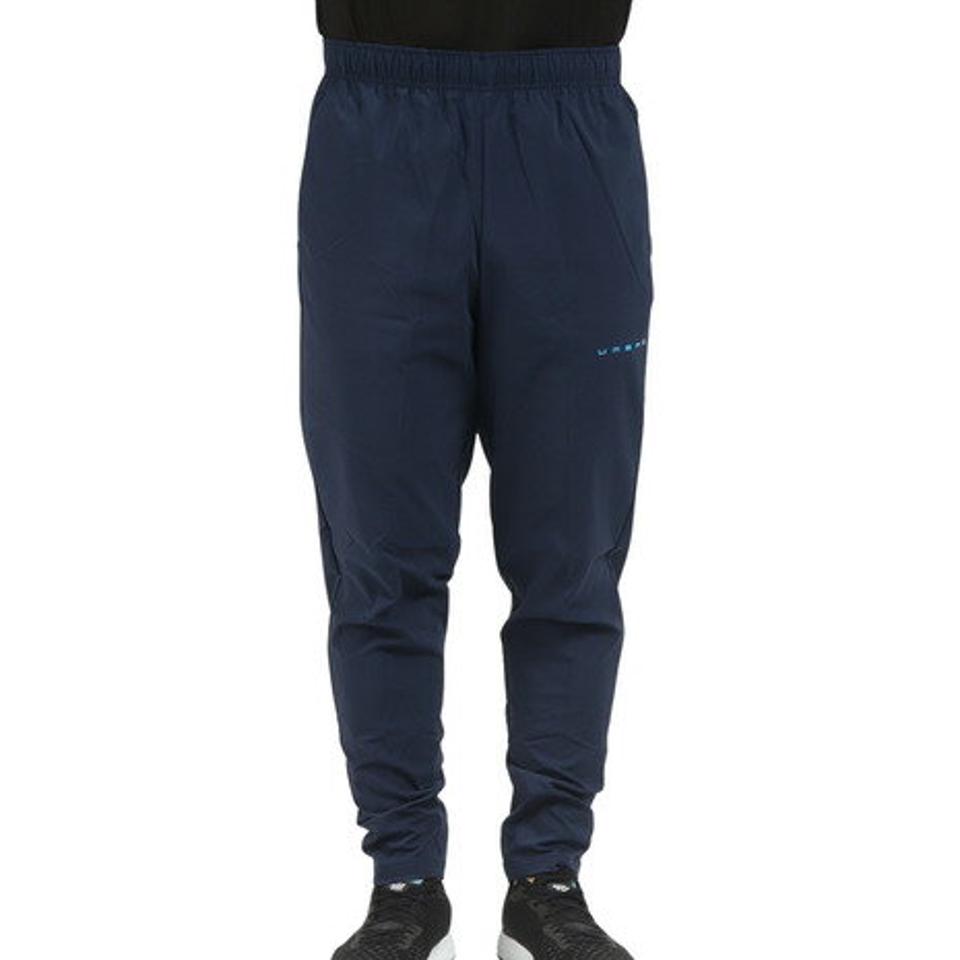 アンブロ(UMBRO)(メンズ)サッカーウェア ラインドクロスパンツ 耐久撥水 防風 ストレッチ UUUUJG31 NVY