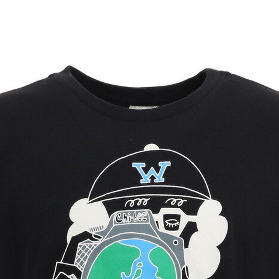 ホールアース(Whole Earth) Best shot by Nelson CxW 半袖Tシャツ WE2KJA02 BLK (メンズ)