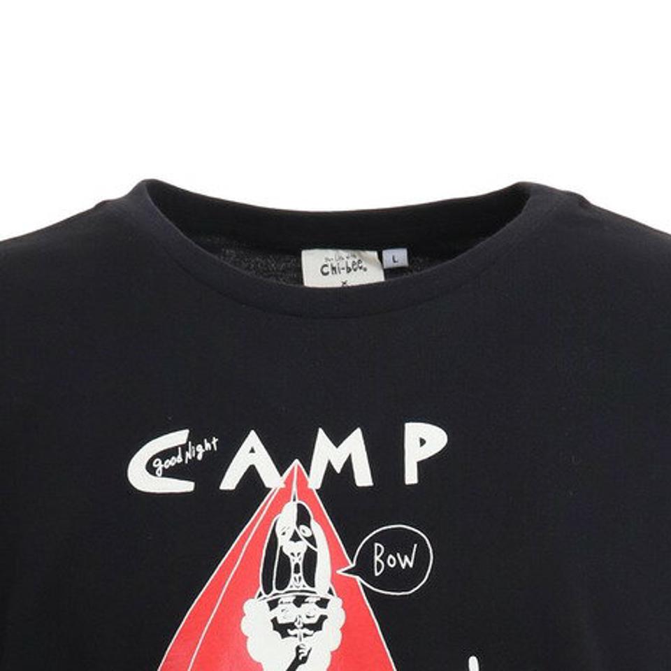 ホールアース（Whole Earth） Good night camp CxW 半袖Tシャツ WE2KJA01 BLK （メンズ）