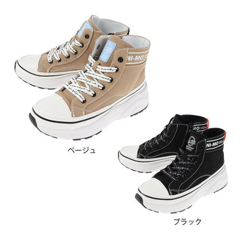 【SOY受賞記念1/31 9:59までエントリーでP4倍】ムーンスター（MoonStar）（キッズ） スニーカー ジュニア ハイカット 黒 ニーモ NM ブラック ベージュ 12296476 12296478