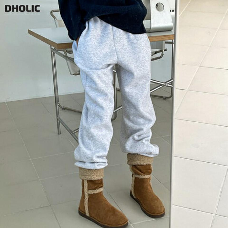 裏起毛スウェットジョガーパンツ・t00092 レディース 【pt】パンツ ズボン スウェット ワイド ゆったり 裏起毛 ジョガーパンツ ロング 単色 無地 シンプル カジュアル ワンマイル ハイウエスト ウエストゴム コットン 綿 冬 韓国ファッション