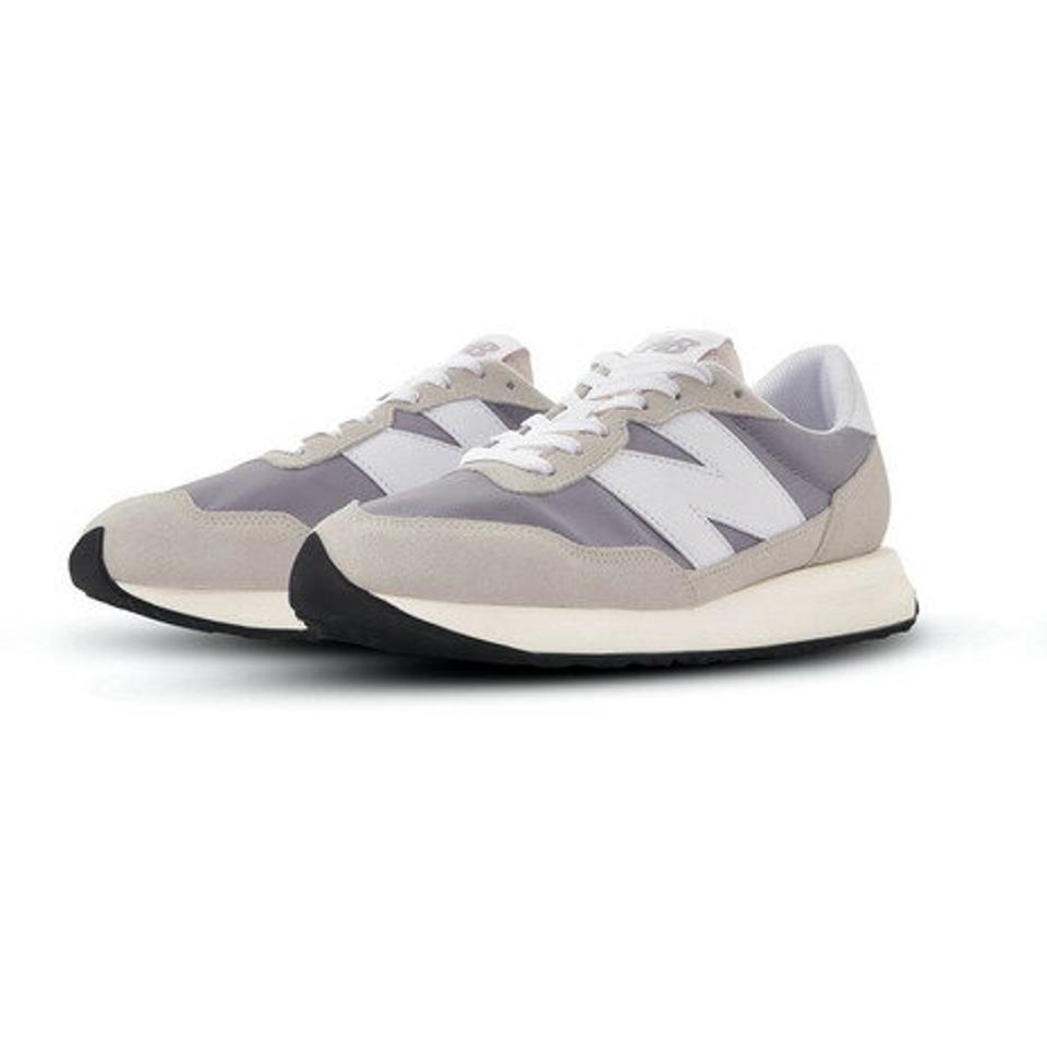 ニューバランス（new balance）（メンズ、レディース）スニーカー 237 グレー MS237RCSD ビックロゴ カジュアルシューズ 厚底 スエード オールシーズン