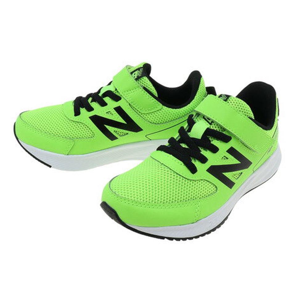 ニューバランス（new balance）（キッズ）ジュニア スニーカー マジックテープ 蛍光色 570 v3 YT570LG3W フラッシュイエロー ランニングシューズ