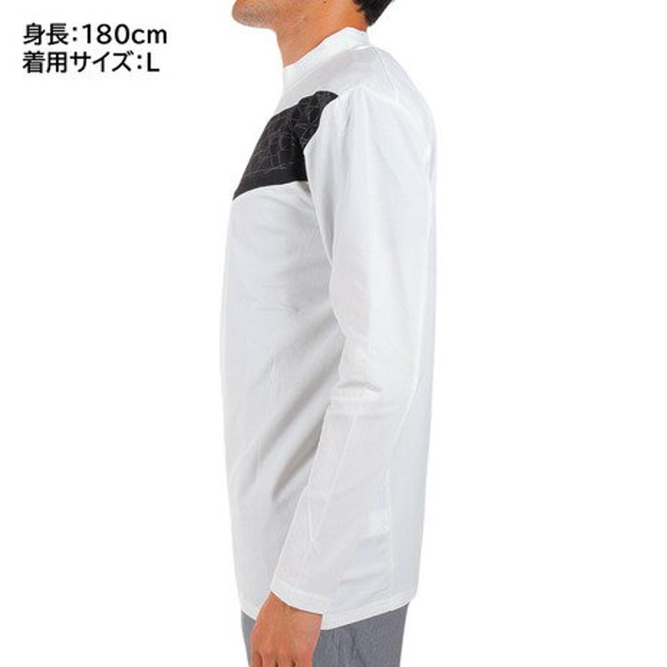 アンブロ(UMBRO)(メンズ)サッカーウェア モックネックプルオーバージャージ UUUSJC11 WHT