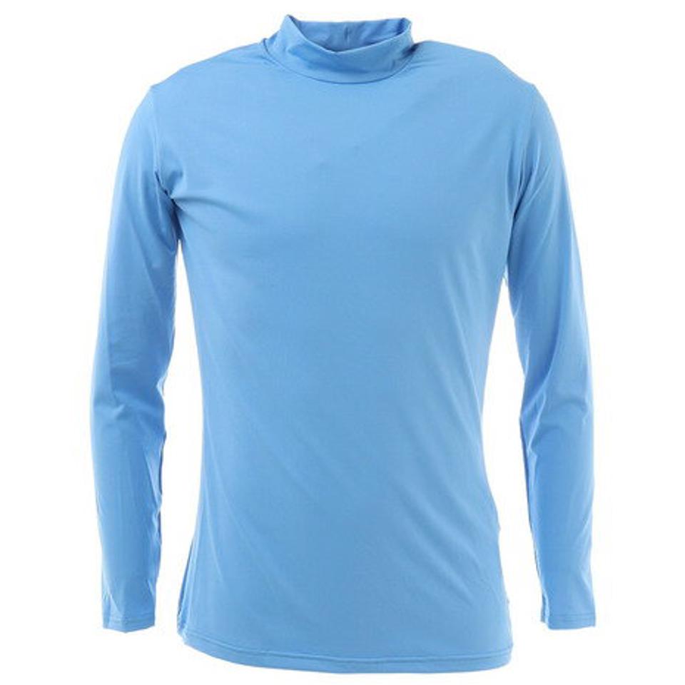 パフォーマンスギア(PG)(メンズ)サッカー ウェア メンズ ストレッチハイネック長袖シャツ 741PG9ES4522 SAX インナー アンダーシャツ