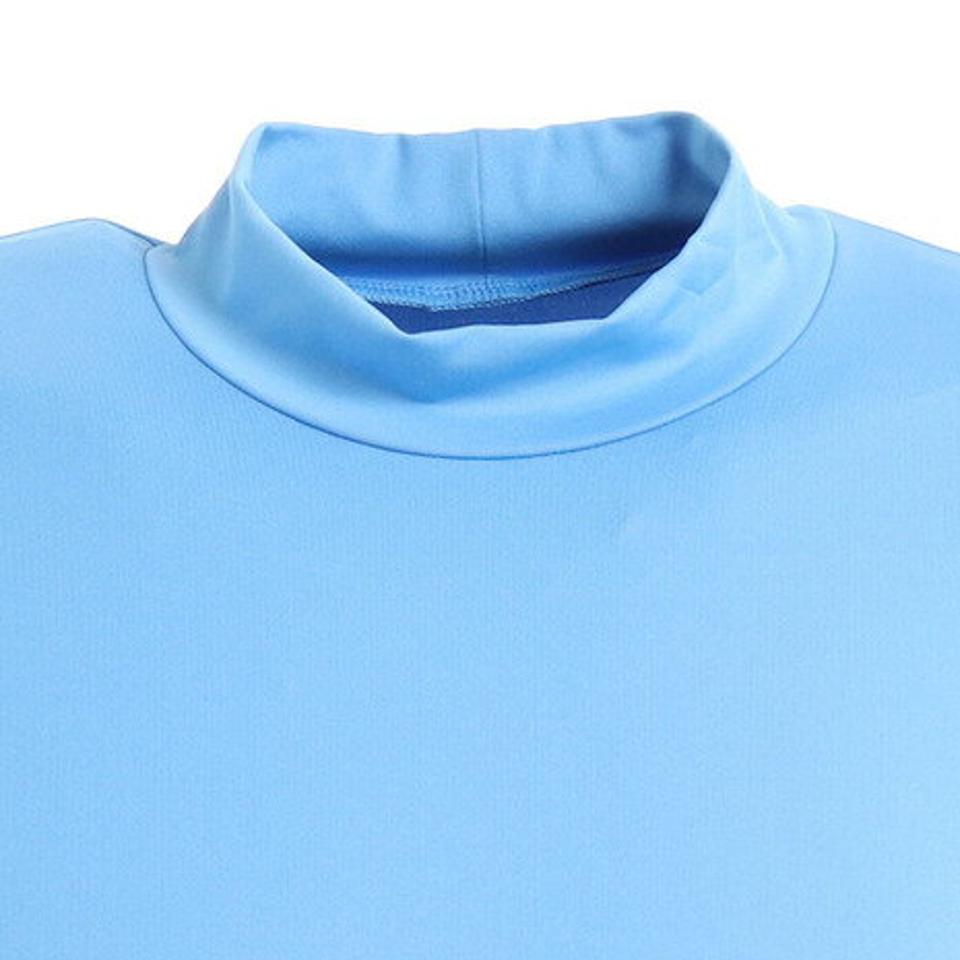 パフォーマンスギア(PG)(メンズ)サッカー ウェア メンズ ストレッチハイネック長袖シャツ 741PG9ES4522 SAX インナー アンダーシャツ