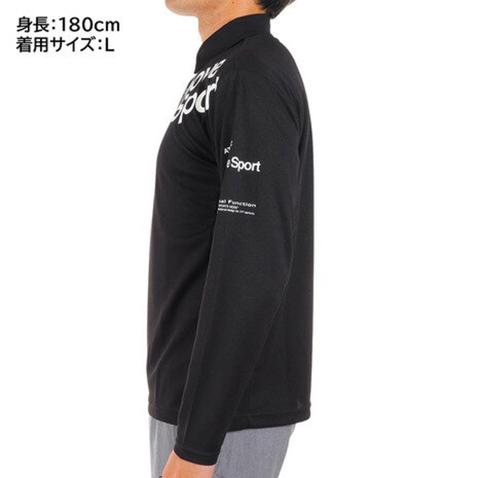 デサント（DESCENTE）（メンズ）長袖ポロシャツ メンズ DX-C2362XB BK