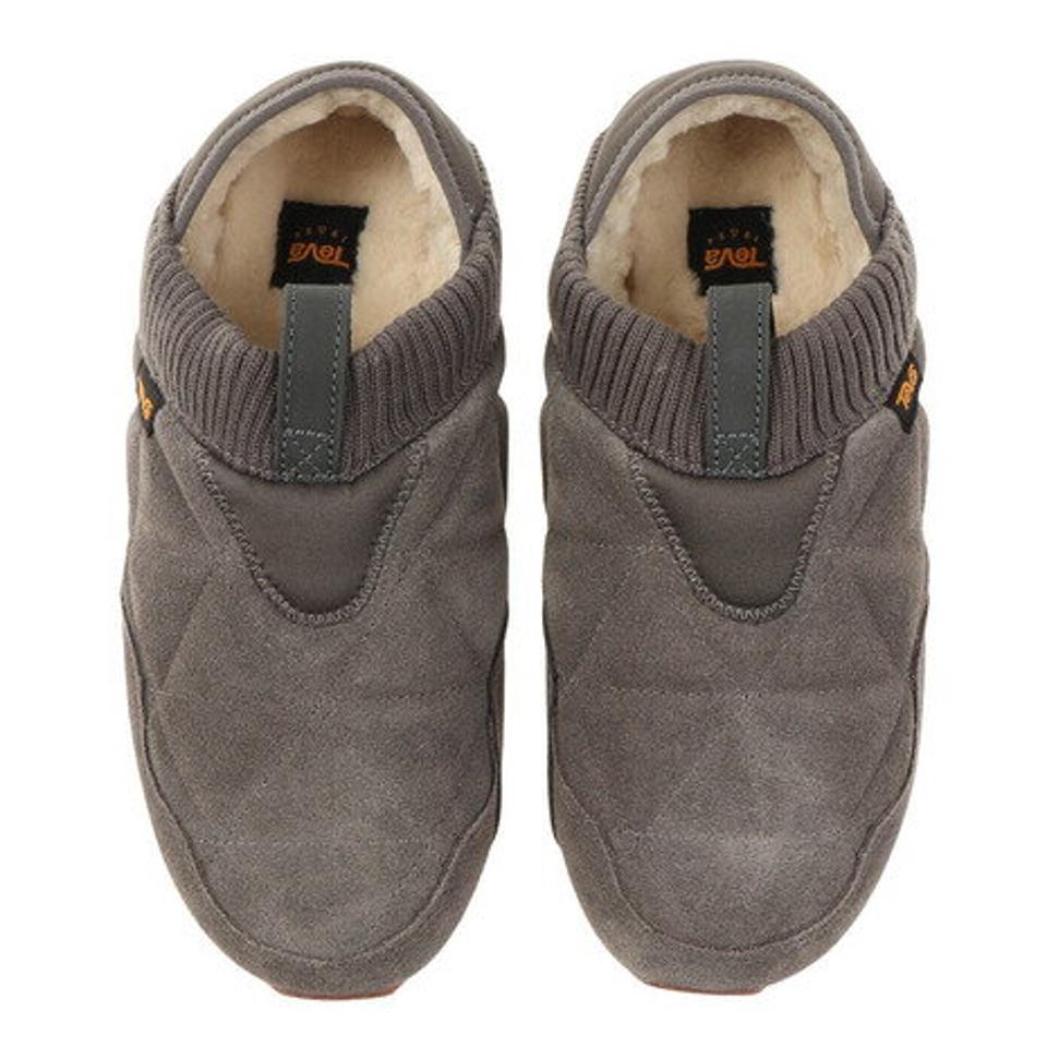 テバ（Teva）（メンズ） モックシューズ スリッポン リエンバ— プラッシュド グレー ベージュ 1129617 スニーカー スエード生地 アウトドア 秋冬用 2WAY