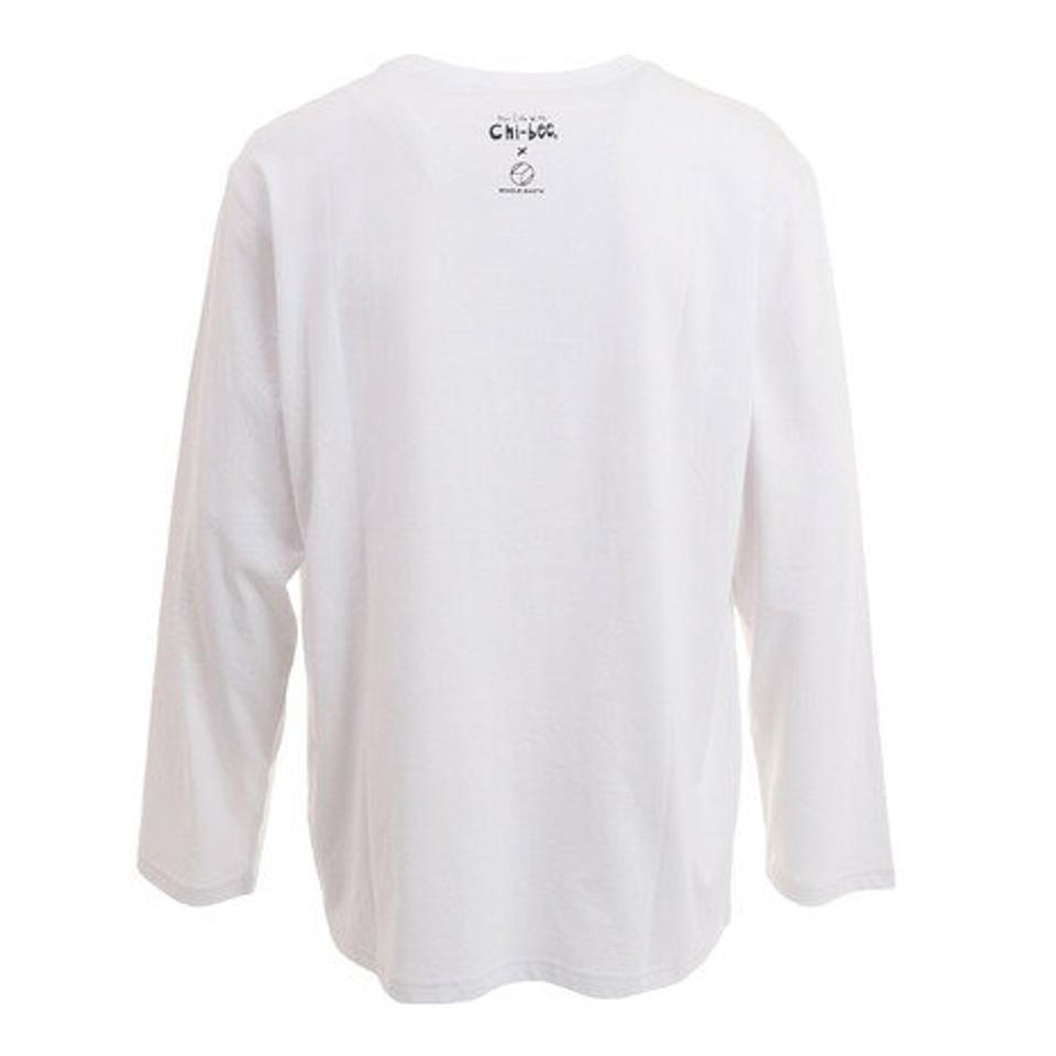 ホールアース(Whole Earth) Let's go Camp 長袖Tシャツ WE2KJB05 WHT (メンズ)