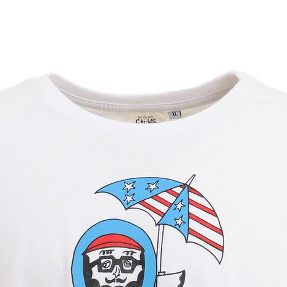 ホールアース(Whole Earth) Let's go Camp 長袖Tシャツ WE2KJB05 WHT (メンズ)