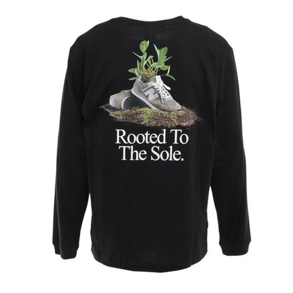 ニューバランス(new balance)(メンズ)長袖Tシャツ メンズ NB Athletics Legacies Graphic Rooted AMT23573BK
