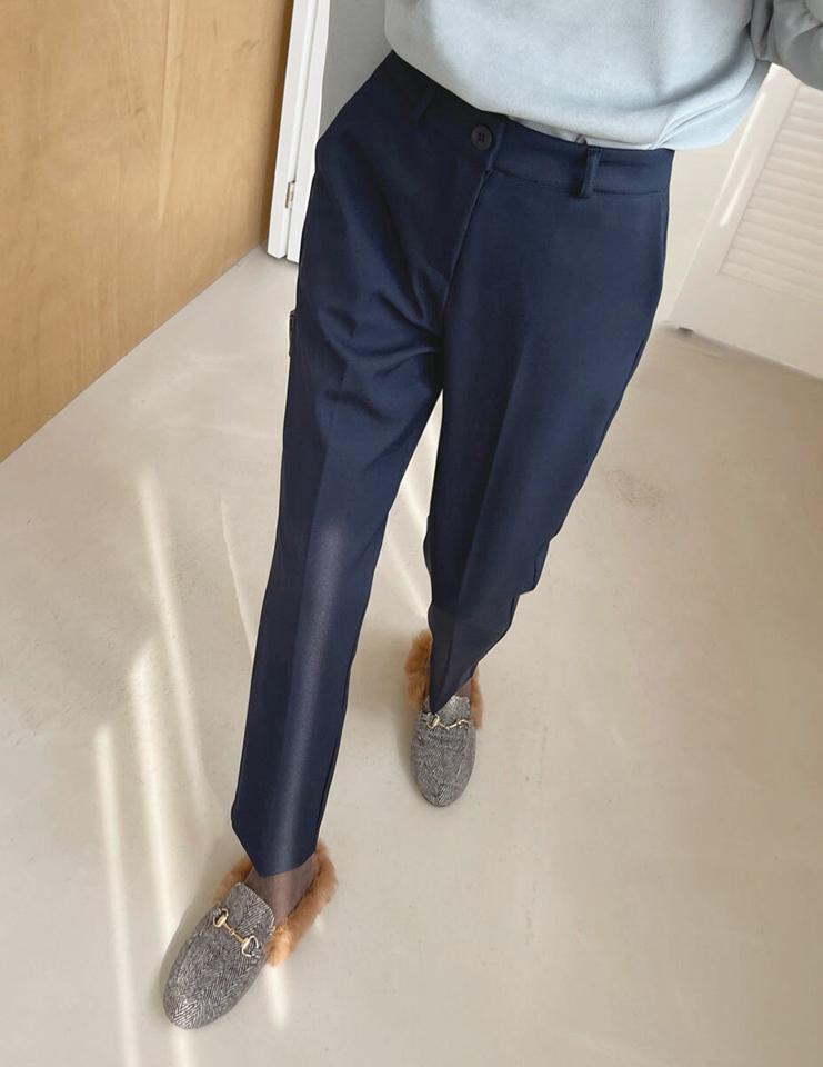 裏起毛スリムスラックス・t00244 レディース 【pt】パンツ ズボン スラックス スリム 裏起毛 単色 無地 シンプル ベーシック 大人 オフィス パステル グリーン ミント 緑 ベルトループ テーパード 韓国ファッション