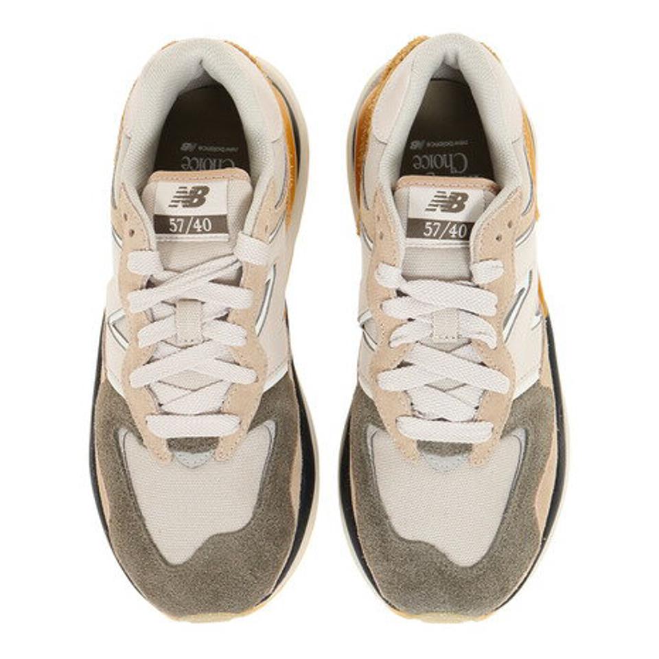 ニューバランス（new balance）（メンズ、レディース）スニーカー ブラウン イエロー メンズ レディース 57/40 M5740TRA D カジュアル アースカラー スエード