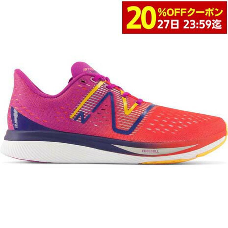 ニューバランス（new balance）（レディース）ランニングシューズ レディース フューエル FuelCell SC Pacer レッド WFCRRCEB スニーカー