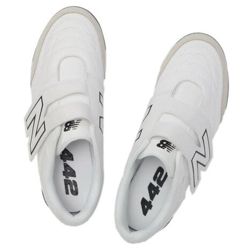 ニューバランス（new balance）（キッズ）ジュニアサッカートレーニングシューズ ターフグラウンド用 442 v2 V TF JNR JS4VTWT2M/JS4VTBK2M マジックテープ