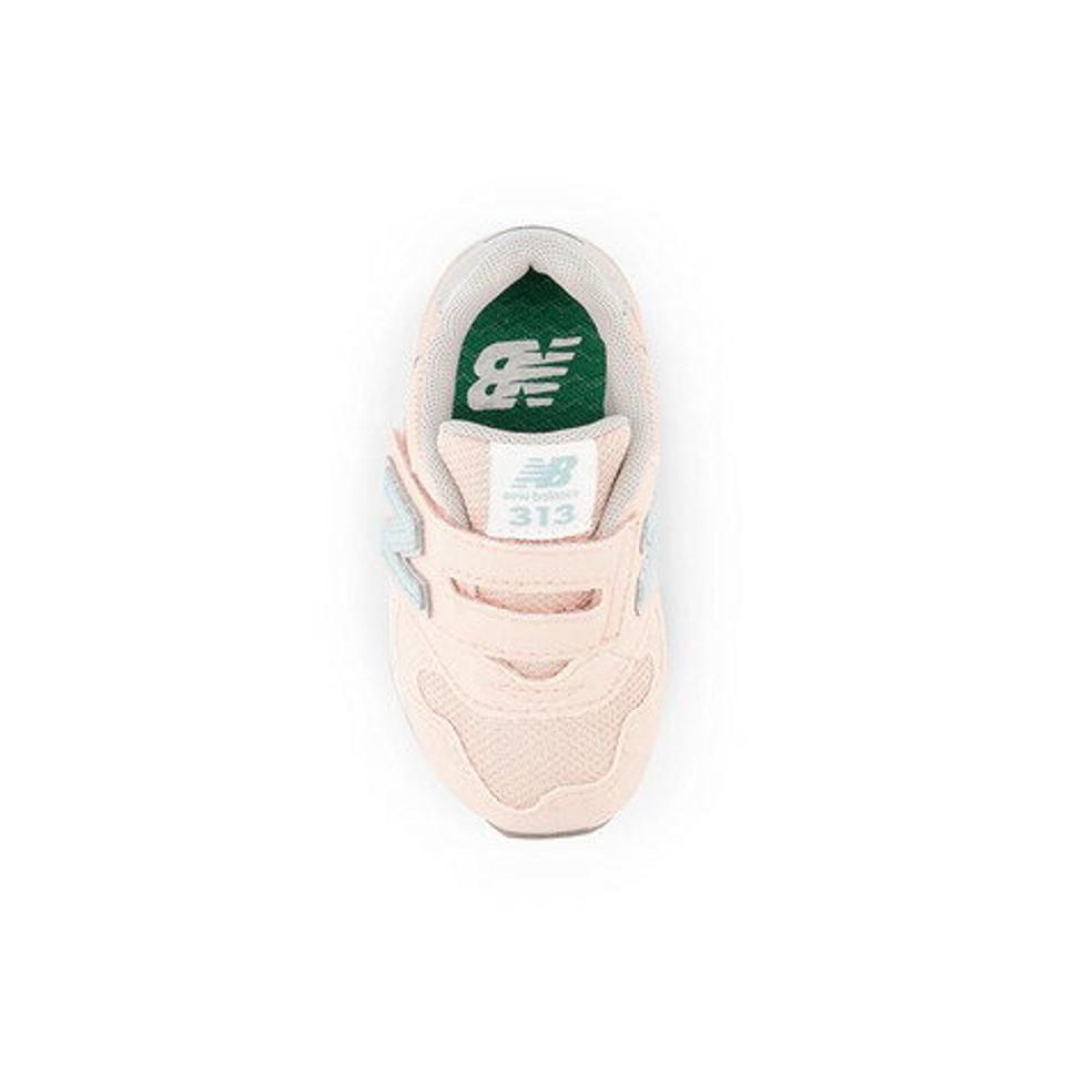 ニューバランス（new balance）（キッズ）ベビー スニーカー 313 ピンク IO313JPKW ベルト付き マジックテープ ファーストシューズ 12.0 12.5 13.5