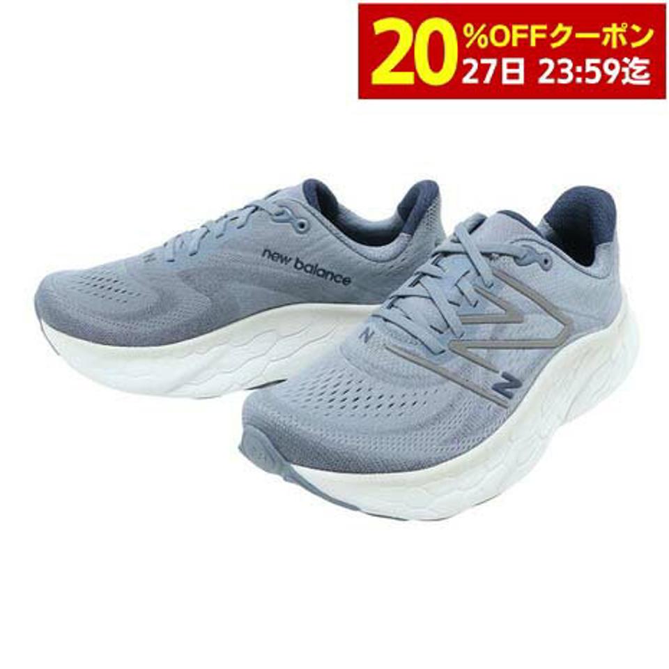 ニューバランス（new balance）（メンズ）ランニングシューズ フレッシュフォーム Fresh Foam X More v4 ブルーグレー MMORAG4 2E スニーカー