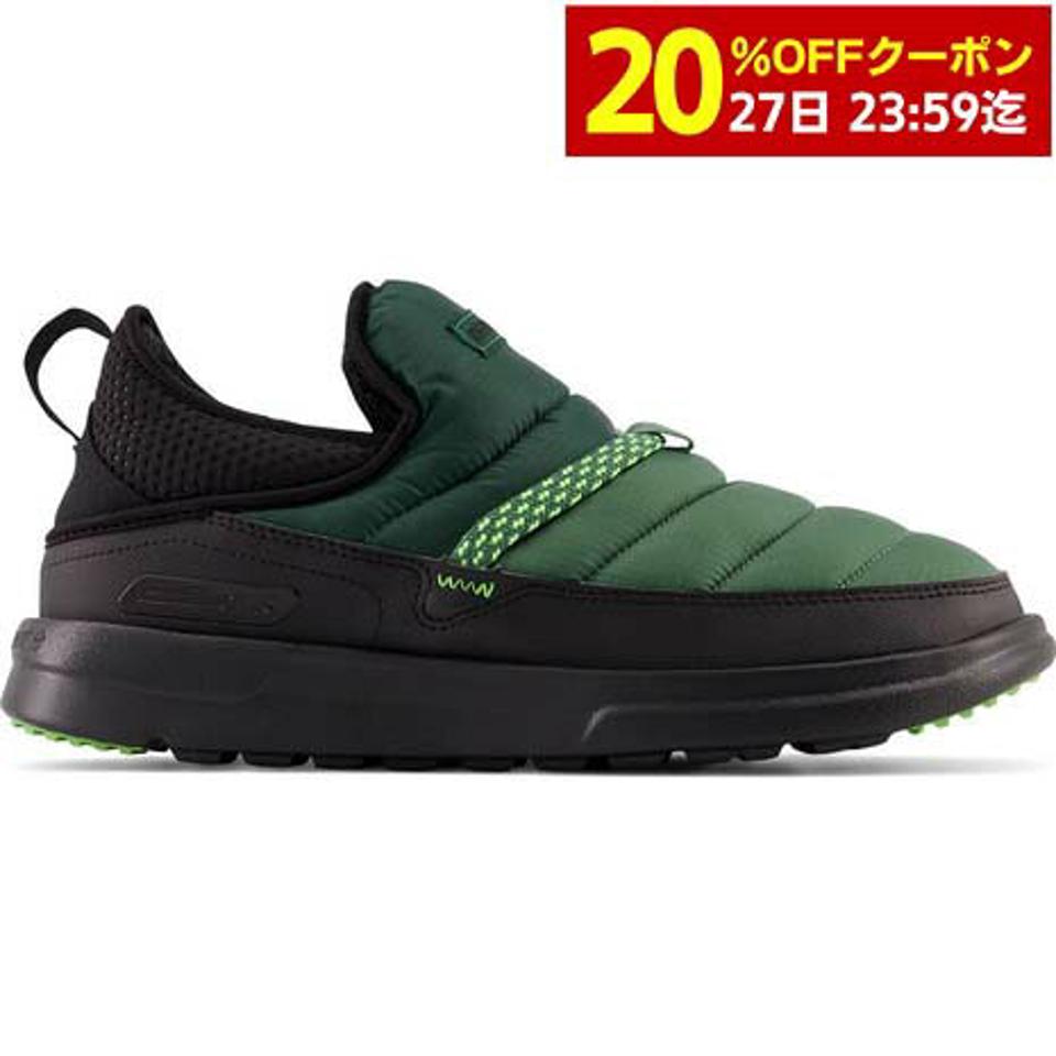 【2/25 24h限定 エントリー＆対象4店舗買い回りで最大P10倍！】ニューバランス（new balance）（メンズ）モックシューズ キャラバンモック Mid-Cutv2 グリーン SUFMIDP2D スリッポン 緑 秋冬用 保温