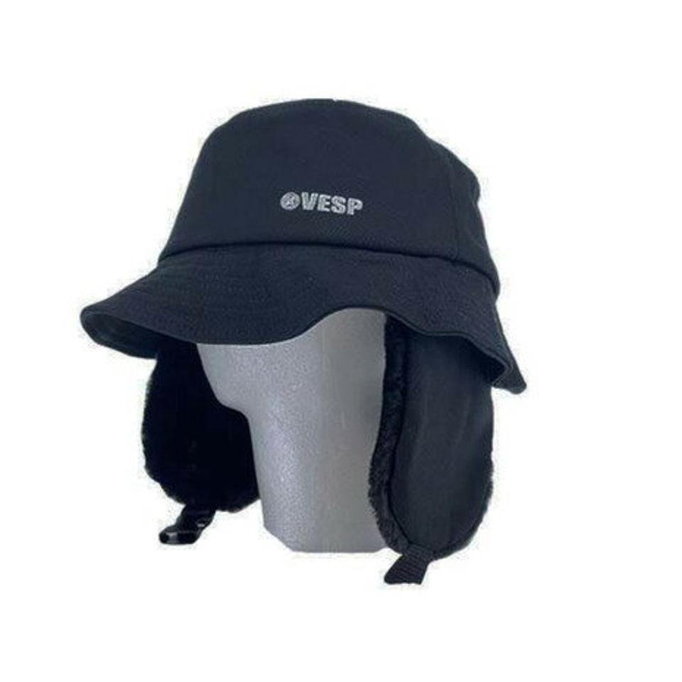 ベスプ（VESP） EAR BOA HAT ボアハット VPMC1002 BK ブラック 耳ファーボア付き （メンズ）