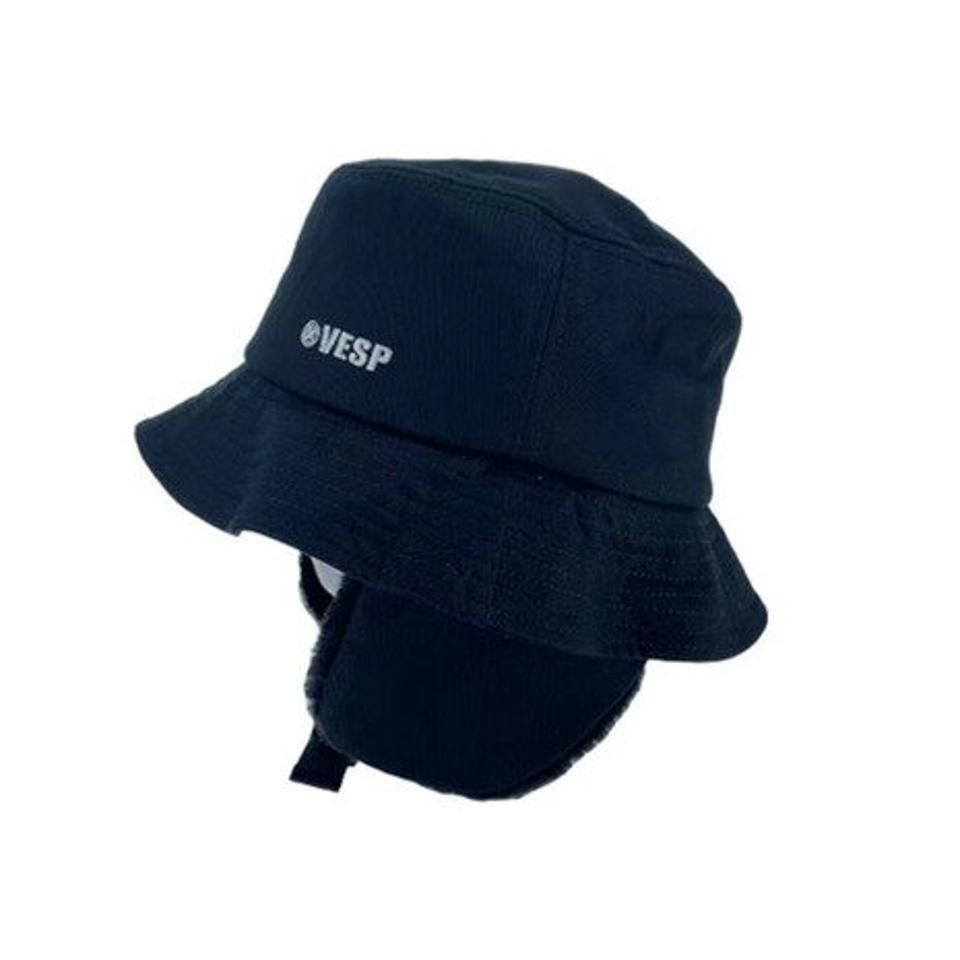 ベスプ（VESP） EAR BOA HAT ボアハット VPMC1002 BK ブラック 耳ファーボア付き （メンズ）