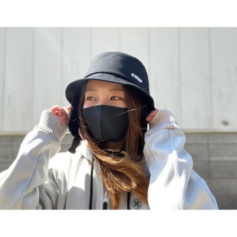 ベスプ（VESP） EAR BOA HAT ボアハット VPMC1002 BK ブラック 耳ファーボア付き （メンズ）