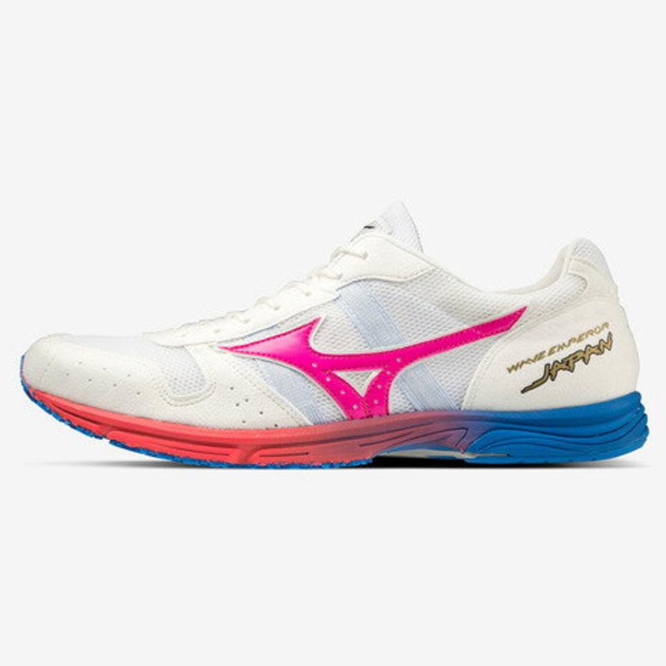 ミズノ（MIZUNO） ランニングシューズ 白 ウエーブエンペラージャパン 4 レーシング ホワイトピンク U1GD192051 シューズ スニーカー （メンズ）