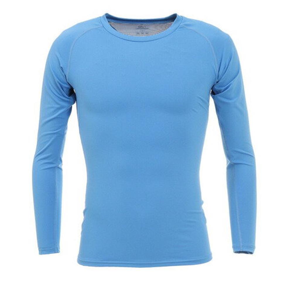 デュアリグ(DUARIG) サッカーウェア ドライプラス抗菌ストレッチ丸首長袖Tシャツ 741D1ES5709 SAX (メンズ)