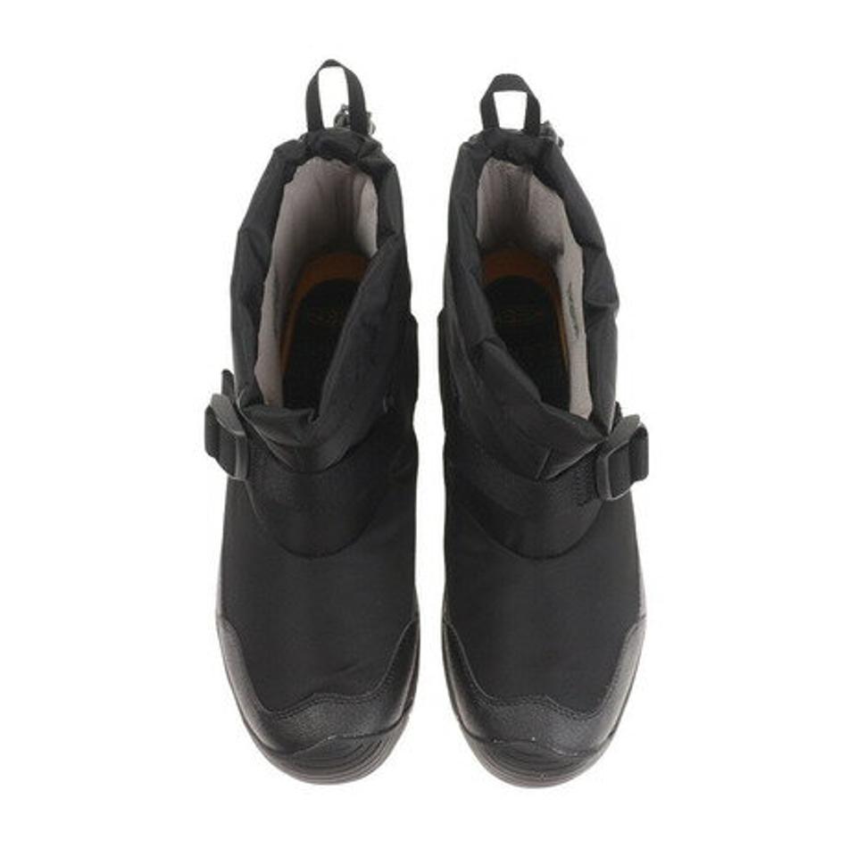 キーン（KEEN）（メンズ）ショートブーツ 黒 フッドロメオ ウォータープルーフ ブラック 1025473 ウィンターシューズ アウトドア 内側ボア 防寒