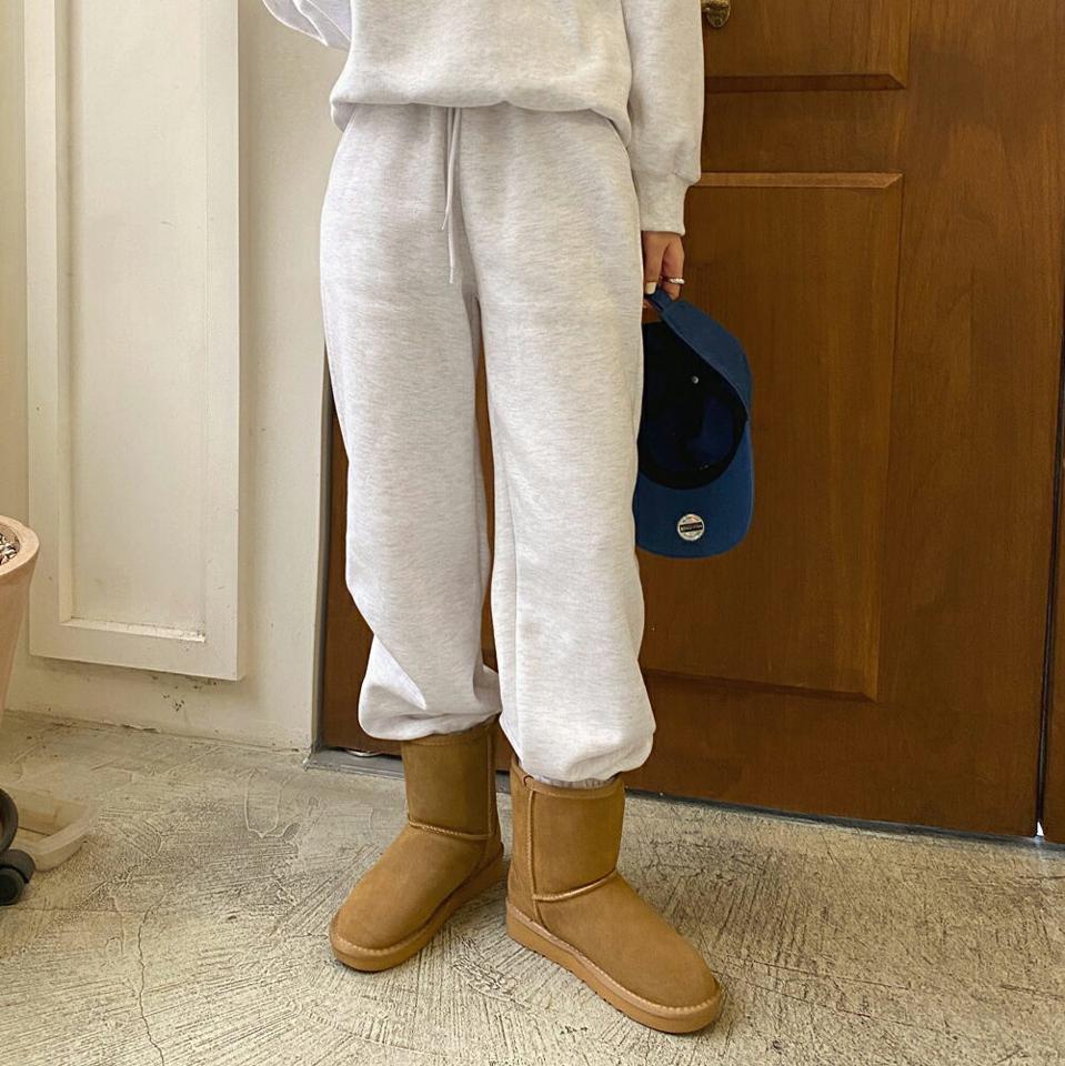 裏起毛ストリング付スウェットジョガーパンツ・t00256 レディース 【pt】パンツ ズボン ロング ジョガーパンツ スウェット ウエストゴム 楽ちん ラフ 体型カバー 裏起毛 単色 無地 シンプル ハイウエスト ワンマイル 冬 韓国ファッション